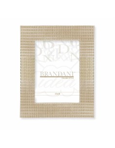 Lingotto cornice portafoto in poliresina champagne glitter, foto 13x18 | Brandani -BRANDANI