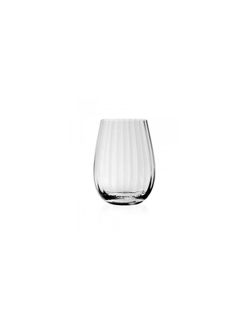 Boulevard set 4 bicchieri acqua in vetro trasparente, Ø 9 x H 12,5 cm | Brandani -BRANDANI