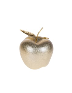 Mela decorativa in ceramica dorata, misura media Ø 14 cm | Brandani -BRANDANI