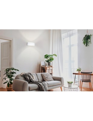 Applique LED Maccacari a fascia 27 cm in alluminio bianco, 1.300 lm 3000 K | Eglo -EGLO 2