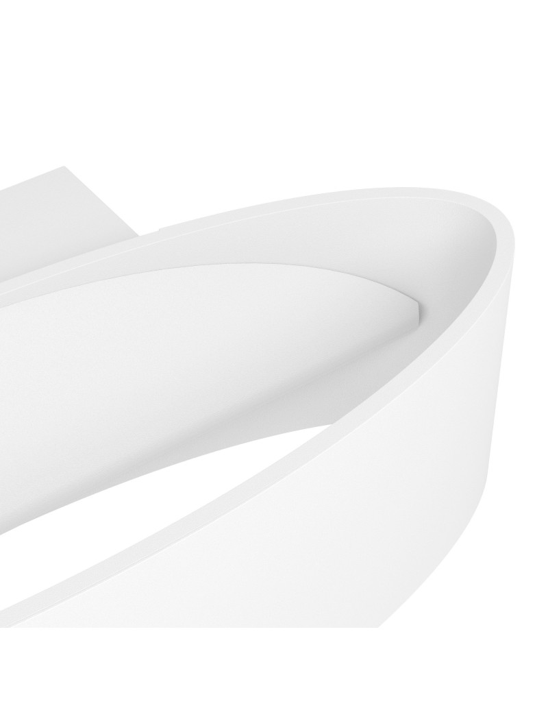 Applique LED Maccacari a fascia 27 cm in alluminio bianco, 1.300 lm 3000 K | Eglo -EGLO