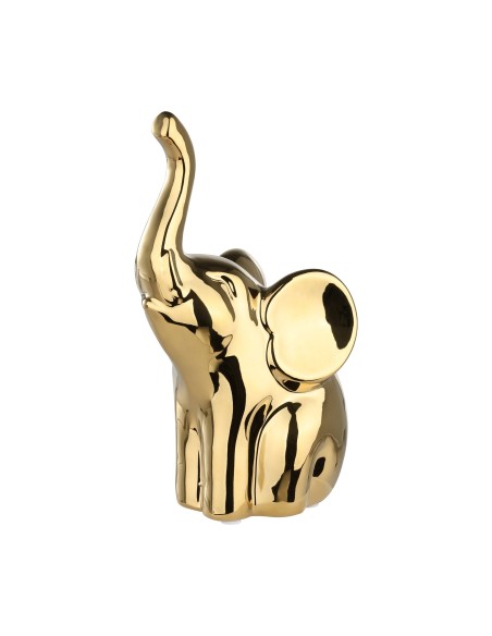 Statua elefante portafortuna finitura oro, collezione Benangin, H 20 cm | Eglo -EGLO