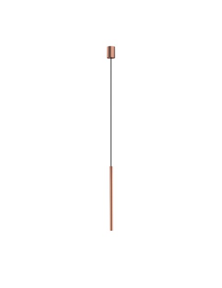 Lampada a sospensione Laser tubolare in acciaio finitura rame, LED G9 | Nowodvorski -NOWODVORSKI