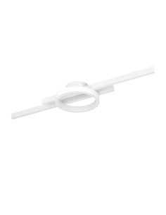 Plafoniera LED Amandolo linea e cerchio 77,5 cm bianca, RGB+CCT con telecomando | Eglo -EGLO