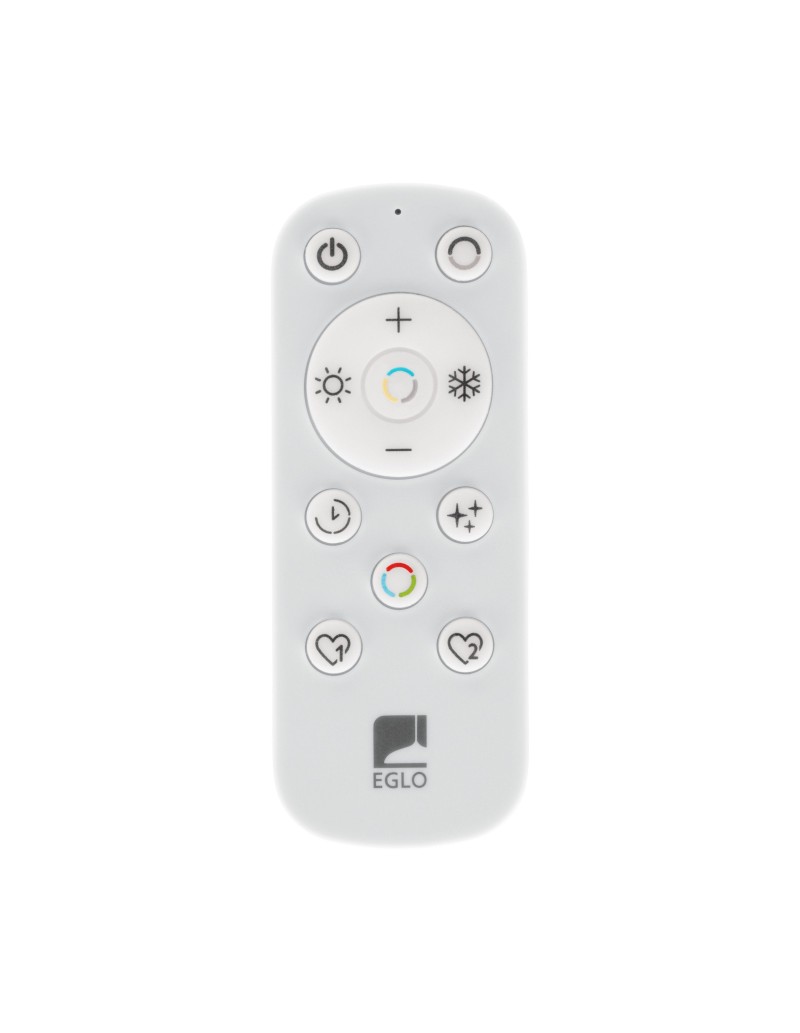 Plafoniera LED Amandolo linea e cerchio 77,5 cm bianca, RGB+CCT con telecomando | Eglo -EGLO