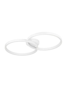 Plafoniera LED Amandolo a cerchi bianchi 67,5 cm, 2700-6500 K dimmerabile con telecomando | Eglo -EGLO