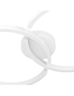 Plafoniera LED Amandolo a cerchi bianchi 67,5 cm, 2700-6500 K dimmerabile con telecomando | Eglo -EGLO 2