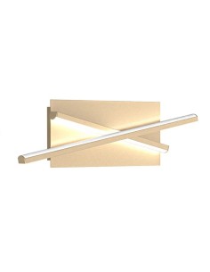 Applique DNA 35 in alluminio oro a luce indiretta, LED 15 W 770 lm, 3000K o 4000K | Top Light -TOP LIGHT