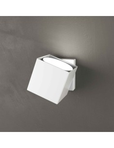 Applique cubo Rotation orientabile 360° in metallo bianco, 8x8 cm, GX53 | Top Light -TOP LIGHT