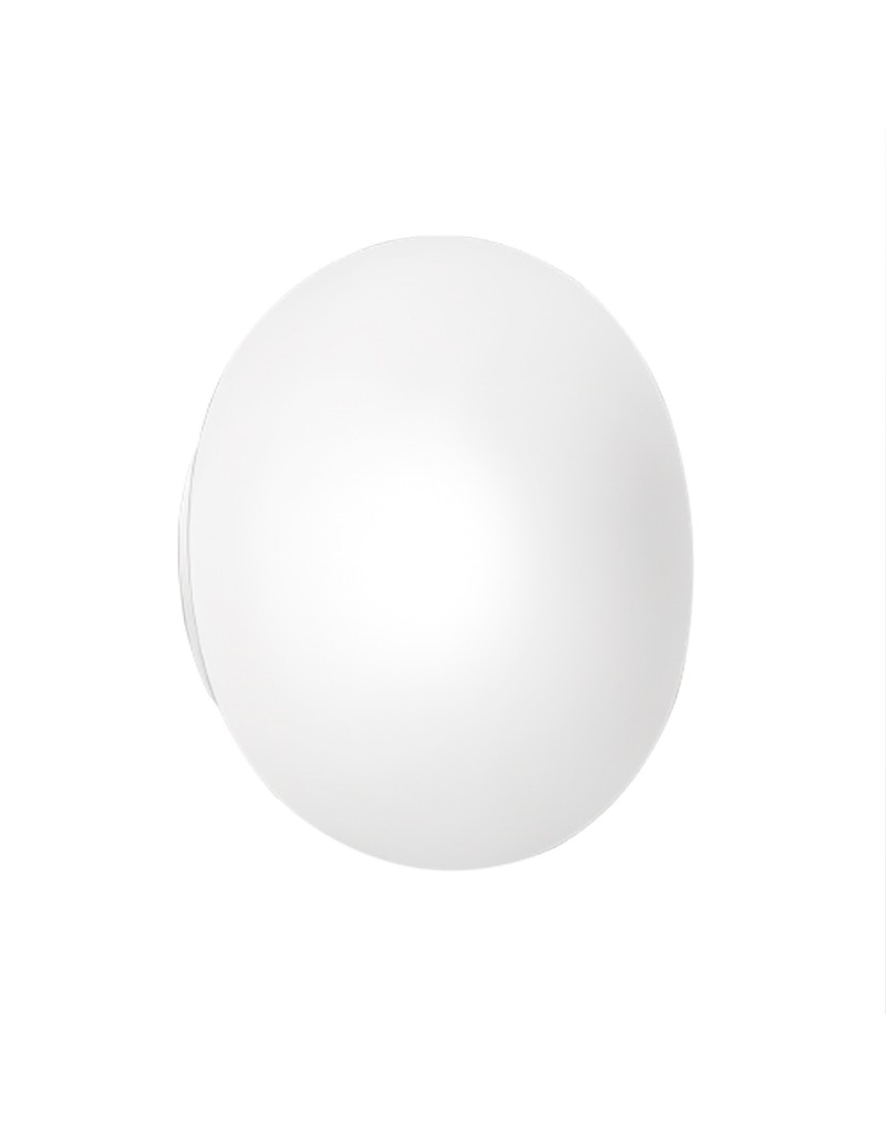 Plafoniera applique Lucciola M ovale Ø 41 in vetro bianco, 3 LED E27 inclusi | Vistosi -VISTOSI