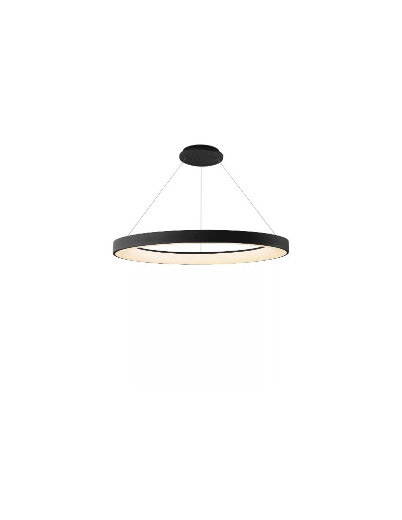 Sospensione LED ad anello Niseko II Ø 65 in nero opaco, 50 W CCT 2700-5000K | Mantra -MANTRA