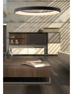 Sospensione LED ad anello Niseko II Ø 65 in nero opaco, 50 W CCT 2700-5000K | Mantra -MANTRA 2