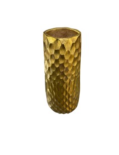 Vaso alto in metallo oro, collezione Messing, H 40,5 cm | Mauro Ferretti -MAURO FERRETTI