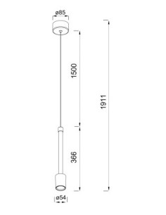 Lampada a sospensione LED Fugaz pendente bianco e oro rosa, 7 W 3000 K | Mantra -MANTRA 2