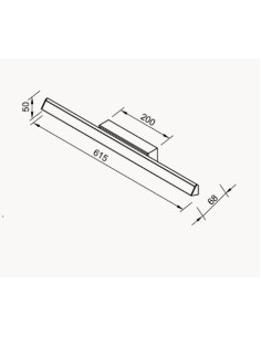 Applique LED lineare Lineal finitura oro, 61,5 cm, 22 W 3000 K | Mantra -MANTRA 2