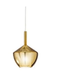 Sospensione Rain in vetro borosilicato specchiato oro Ø 20, E27 max 20 W LED | Perenz -PERENZ