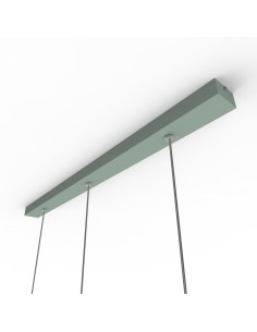 Lampada a sospensione Puro X3 con 3 cilindri in metallo verde Iceberg, 3 x E27 | Lumicom -LUMICOM 2
