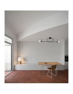 Plafoniera Duetto a 2 luci in metallo blu mediterraneo, 100 x 30 cm, E27 | Lumicom -LUMICOM 2