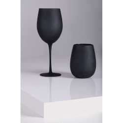 Naima set 6 calici vino in vetro nero opaco, 428 ml | Villa d'Este -VILLA D' ESTE 2