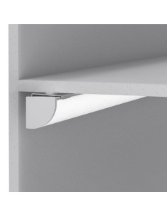 Profilo angolare in alluminio anodizzato 2 m con cover opaca per strip LED | Innovatech -INNOVATECH