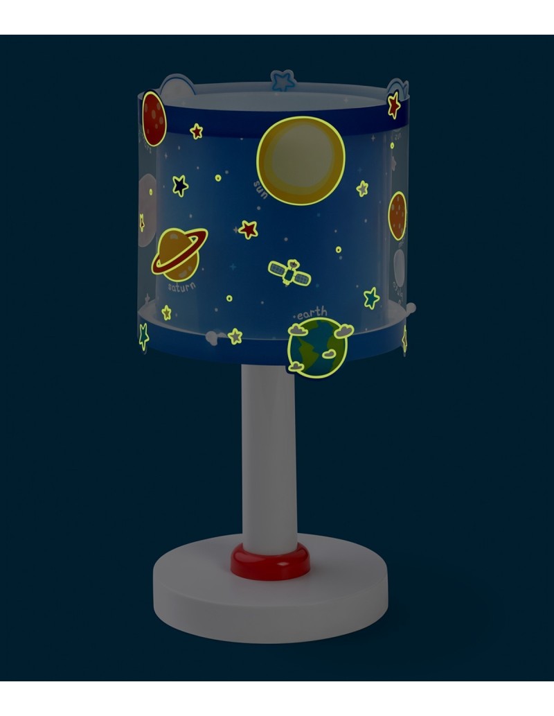 Lumetto per bambini Planets pianeti del sistema solare, si illumina al buio, E14 | Dalber -DALBER