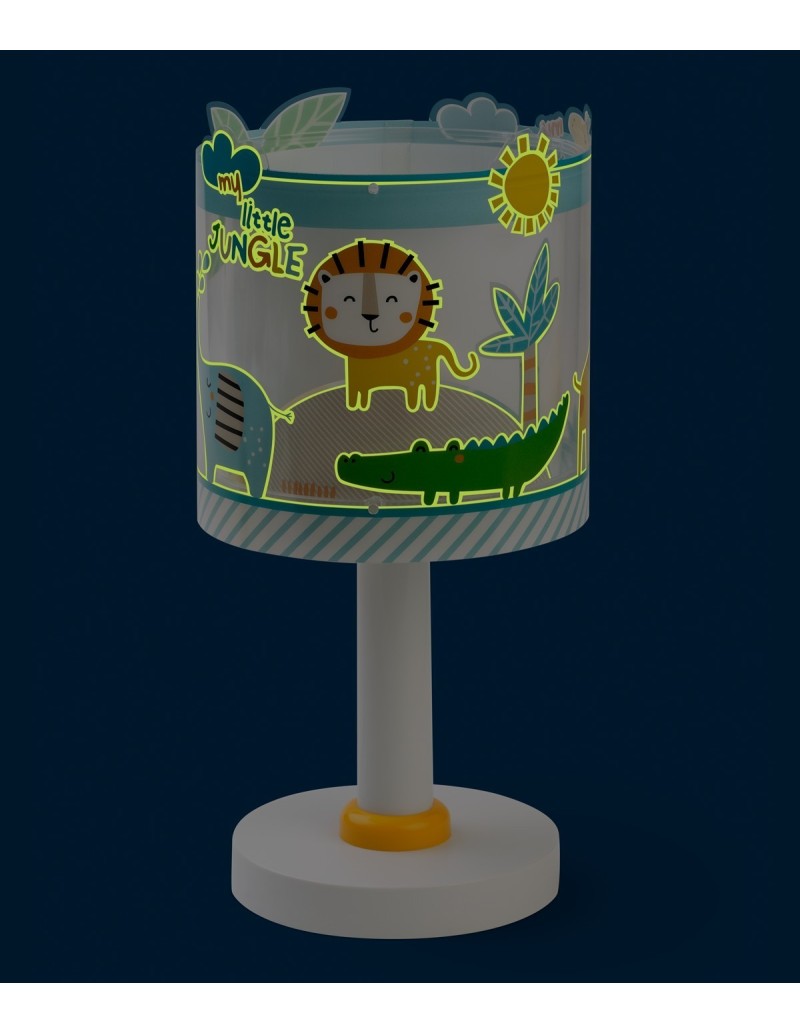 Lumetto per bambini My Little Jungle giungla, si illumina al buio, E14 | Dalber -DALBER