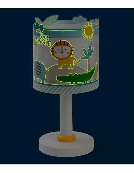 Lumetto per bambini My Little Jungle giungla, si illumina al buio, E14 | Dalber -DALBER