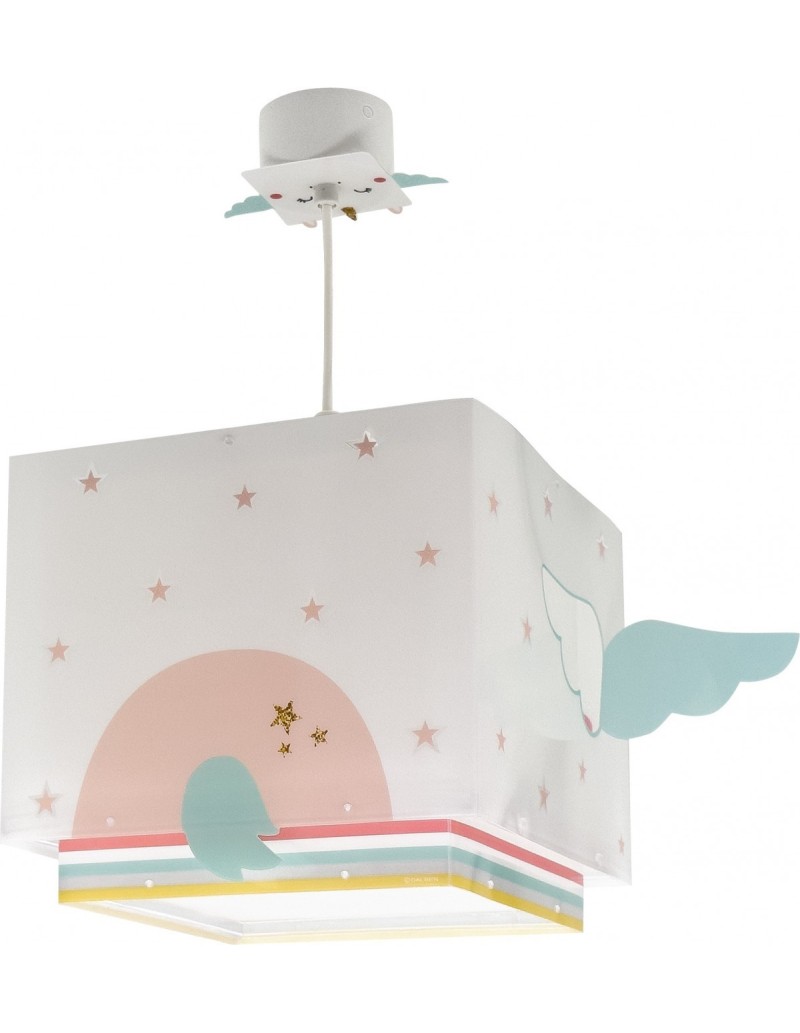 Lampadario per bambini Little Unicorn a forma di unicorno bianco, 1 luce | Dalber -DALBER