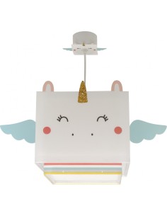 Lampadario per bambini Little Unicorn a forma di unicorno bianco, 1 luce | Dalber -DALBER 2