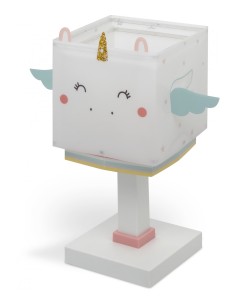 Lampada da comodino per bambini Little Unicorn a forma di unicorno bianco | Dalber -DALBER