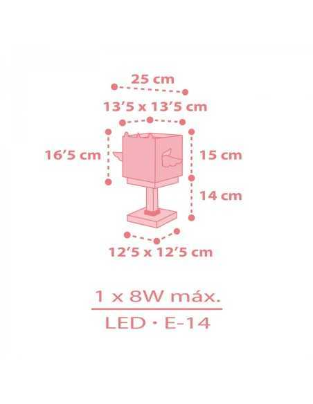 Lampada da comodino per bambini Little Unicorn a forma di unicorno bianco | Dalber -DALBER