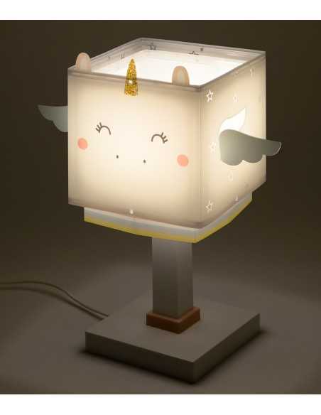 Lampada da comodino per bambini Little Unicorn a forma di unicorno bianco | Dalber -DALBER