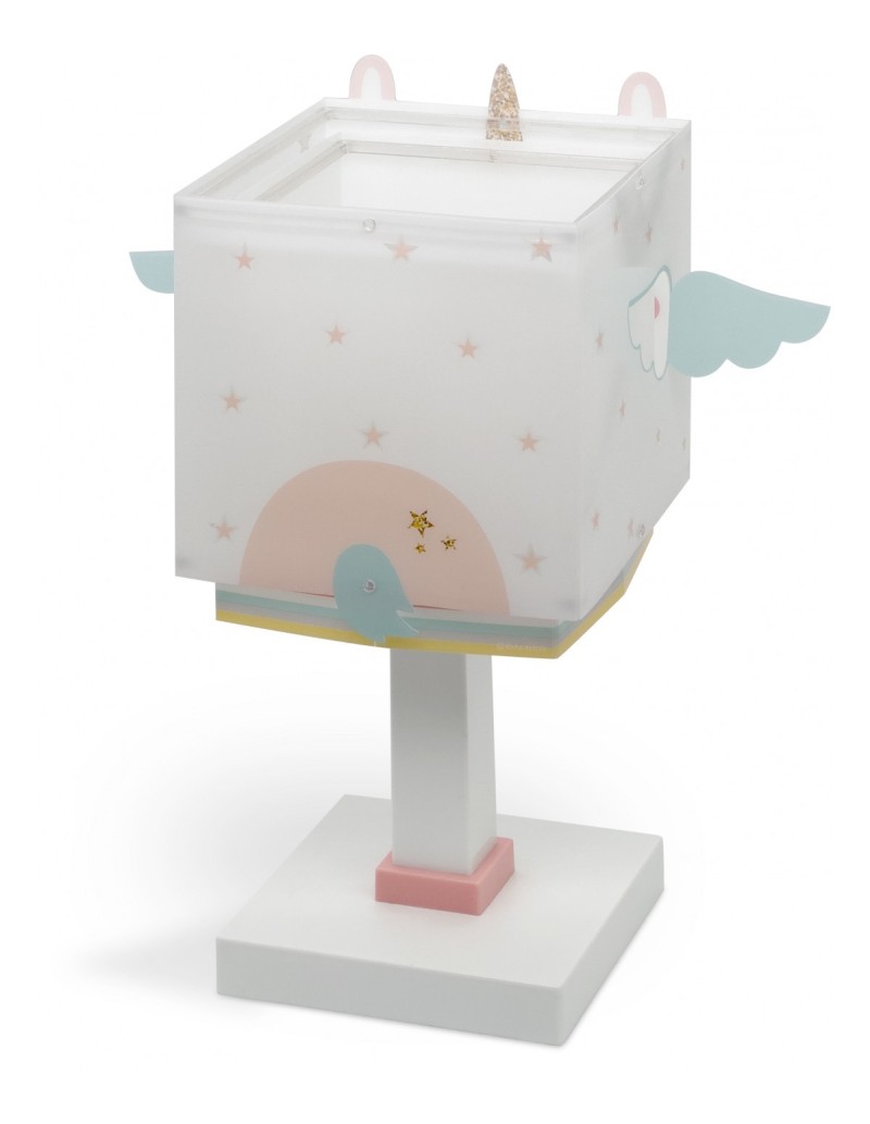 Lampada da comodino per bambini Little Unicorn a forma di unicorno bianco | Dalber -DALBER
