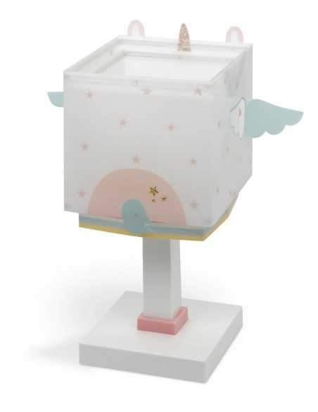 Lampada da comodino per bambini Little Unicorn a forma di unicorno bianco | Dalber -DALBER