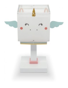 Lampada da comodino per bambini Little Unicorn a forma di unicorno bianco | Dalber -DALBER 2