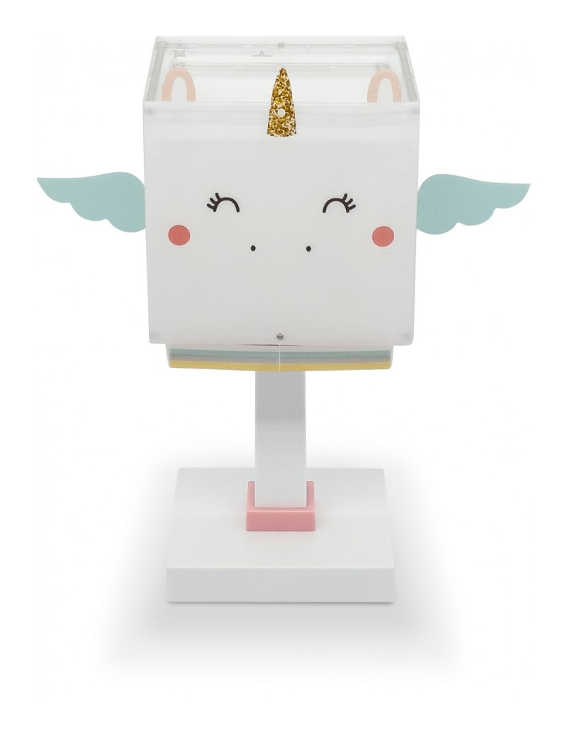 Lampada da comodino per bambini Little Unicorn a forma di unicorno bianco | Dalber -DALBER