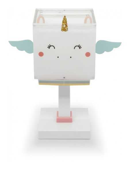 Lampada da comodino per bambini Little Unicorn a forma di unicorno bianco | Dalber -DALBER