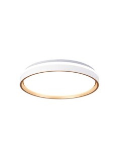 Plafoniera LED Verona a cerchio Ø 50 cm bianca e oro, 55 W, 2700-5000 K, telecomando | Mantra -MANTRA