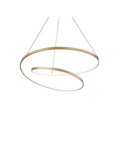 Lampada da soffitto LED Oz in metallo verniciato oro, Ø 60 cm, 47 W 4000 K | Ideal Lux -IDEAL LUX