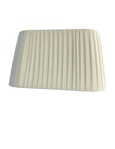 Applique Capri 40 cm in tessuto fasciato avorio, 2 luci E27 | Porreca -PORRECA