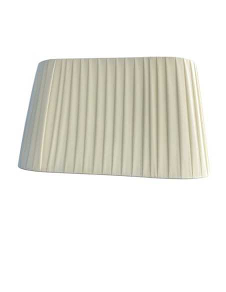 Applique Capri 40 cm in tessuto fasciato avorio, 2 luci E27 | Porreca -PORRECA