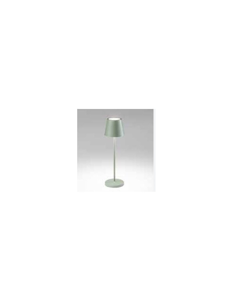 Lampada da tavolo LED ricaricabile Diva salvia, IP54, dimmer touch | Perenz -PERENZ