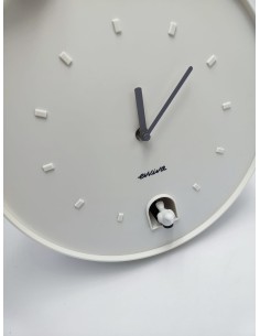 Orologio a cucù da parete moderno minimalista bianco Ø 30 cm in ABS, a batterie | Evviva -evviva 2