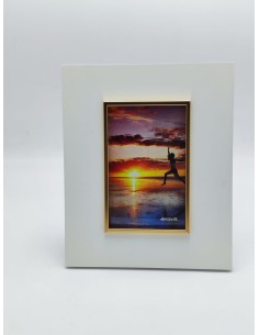 Cornice in legno con bordo in metallo, foto 10x15 | Evviva -evviva