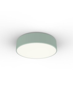 Plafoniera Punnett Ø 40 cm in metallo e vetro verde iceberg, 3 luci E27 | Lumicom -LUMICOM 2