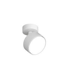 Faretto spot orientabile Edra in metallo verniciato bianco, GX53 | Top Light -TOP LIGHT
