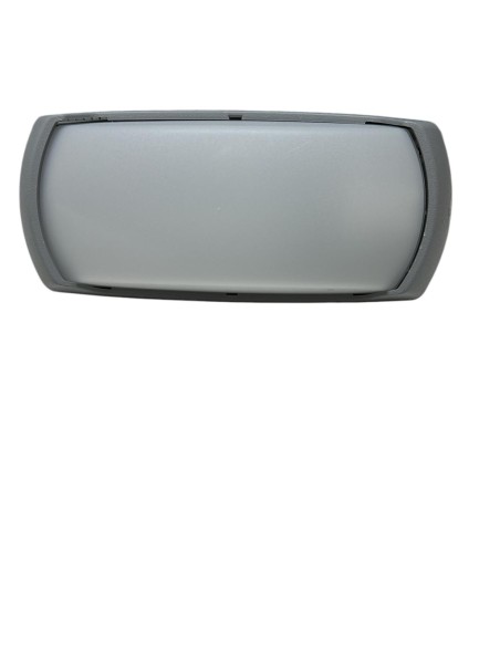 Plafoniera da esterno Andora in resina grigia con diffusore satinato, E27 | Top Light -TOP LIGHT