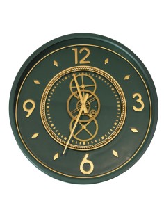 Orologio da parete Ingranaggi Ø 55 cm verde metal | Brandani -BRANDANI
