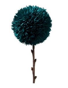 Fiore decorativo Pom Pom verde pino, H 75 cm | Henriette -HENRIETTE