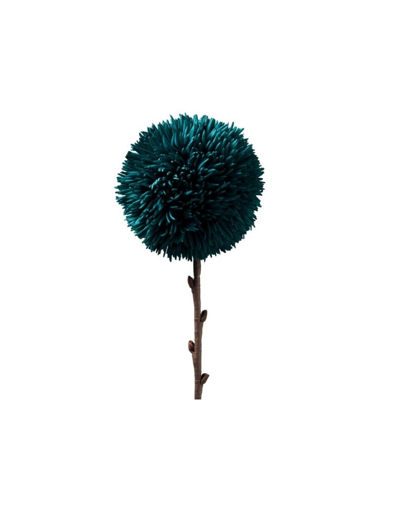 Fiore decorativo Pom Pom verde pino, H 75 cm | Henriette -HENRIETTE
